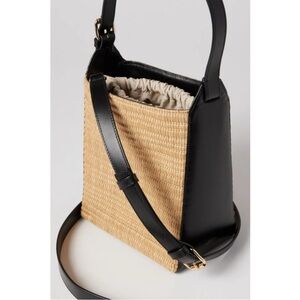 Black & Natural Straw Crossbody Tote - A.P.C. Brand